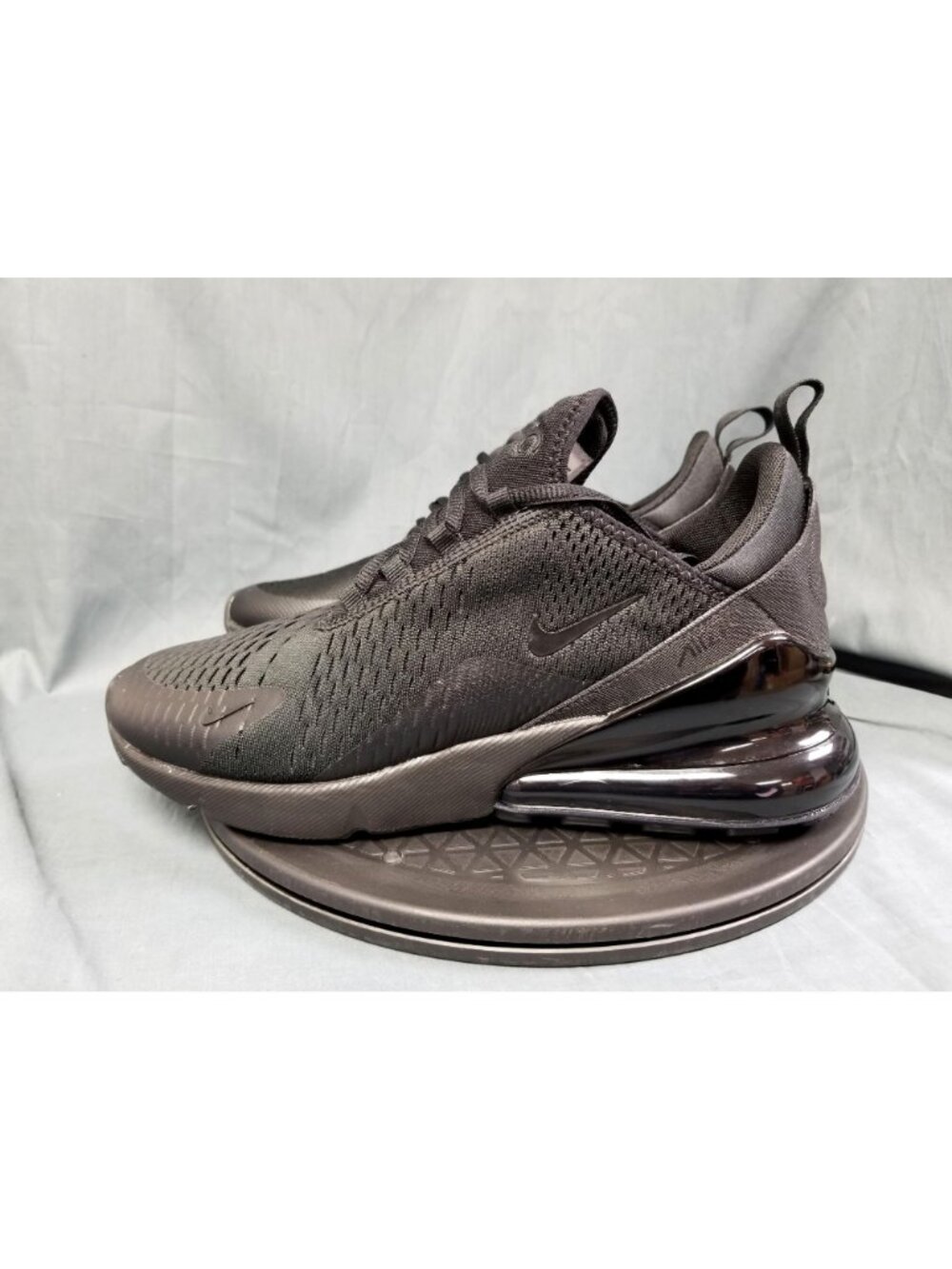 Nike Air Max 270 Sneakers Mesh Triple Black Mens Size 9.5 NEW NO BOX! - Picture 5 of 10